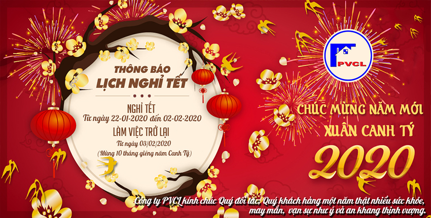 <span style="color:red;"><strong>THÔNG BÁO</strong></span> nghỉ tết Âm lịch Canh Tý 2020